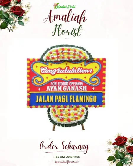 Sewa Papan Bunga Pancuran Gerobak